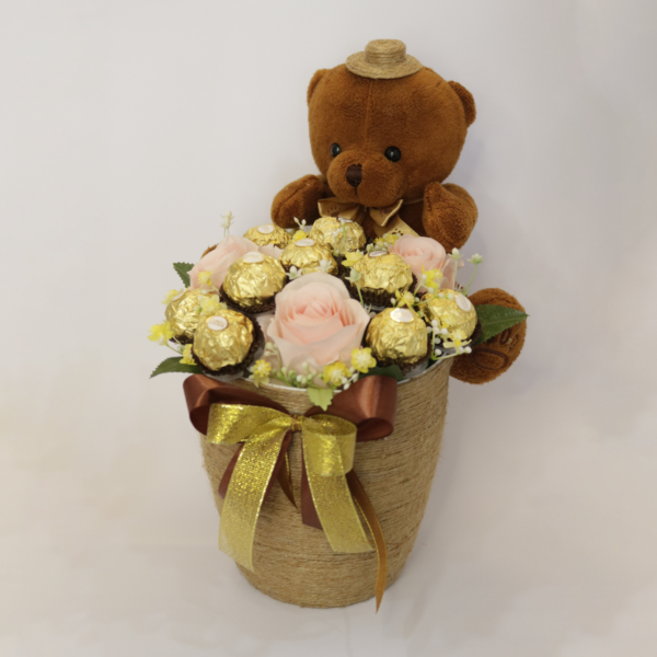 Flower Pot - Chocolate Teddy Pot