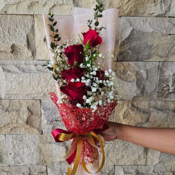 Hand Bouquet - Cute Sweet Red