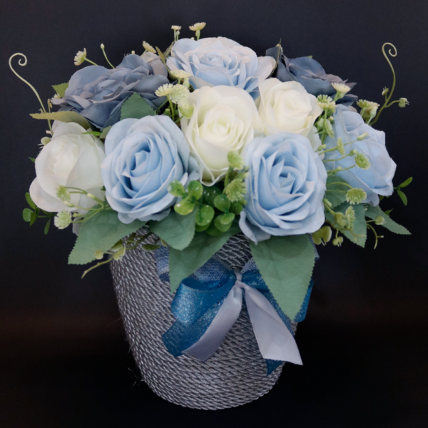 Flower Pot - Blue Rose Pot
