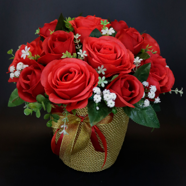 Flower Pot - Red Rose Pot