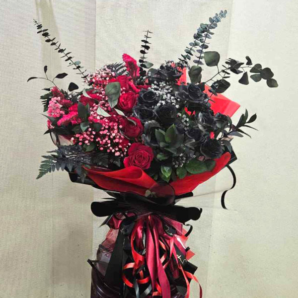 Hand Bouquet - Crimson Noir