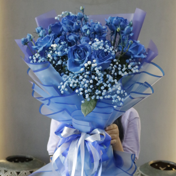 Hand Bouquet - Favourite Blue
